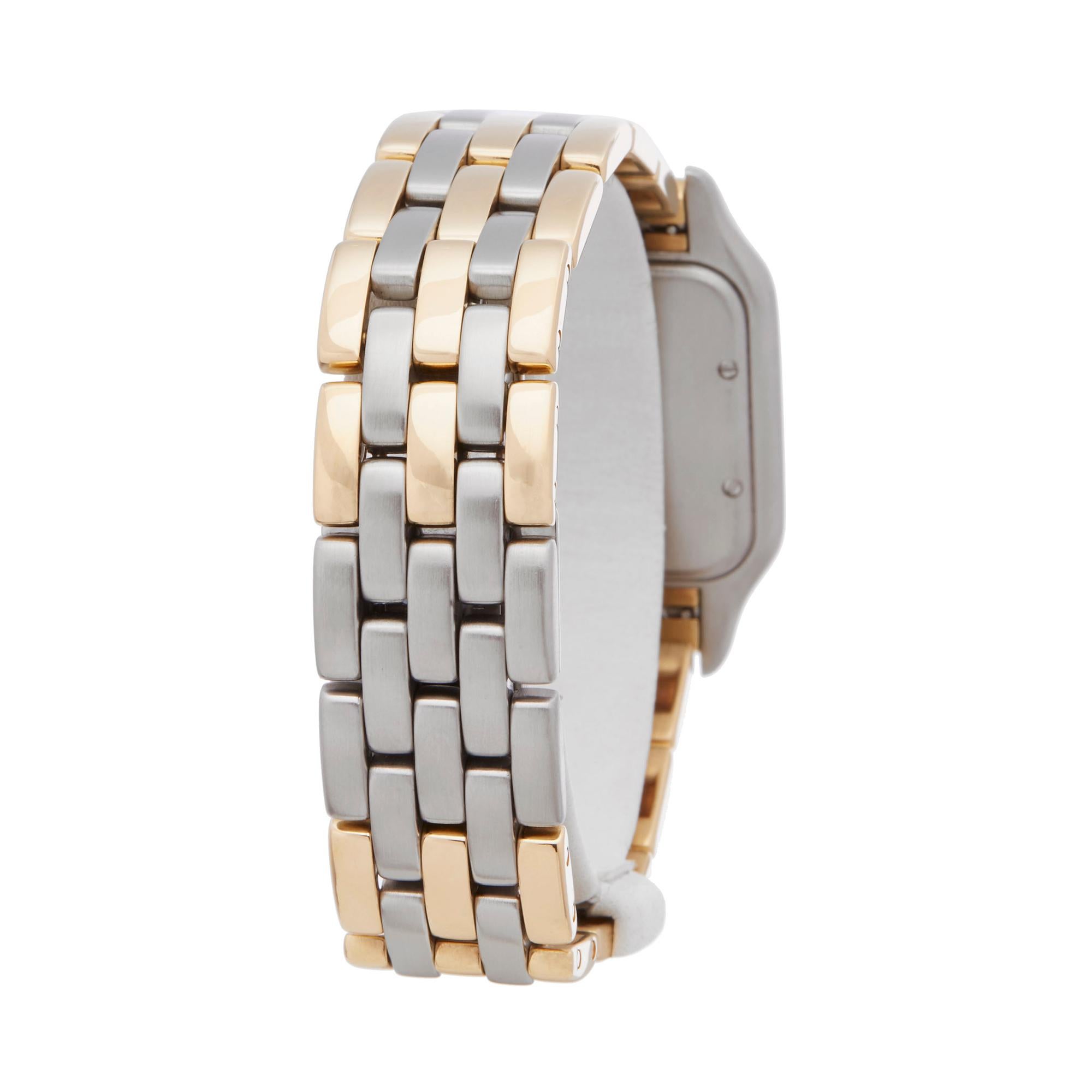 Cartier Panthere Three-Row 18 Karat Stainless and Yellow Gold W25028V 1