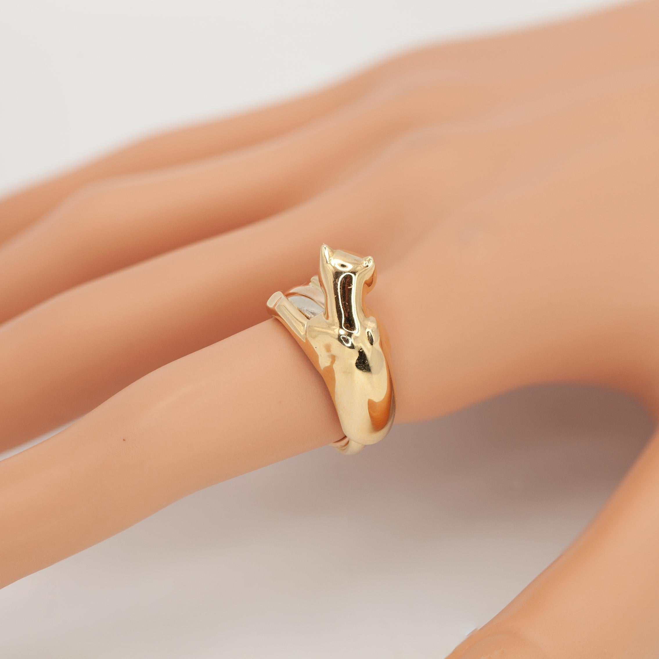 Bague Cartier Panthère Trinity en or 18 carats avec certificat d'authenticité Cartier Excellent état - En vente à New York, NY