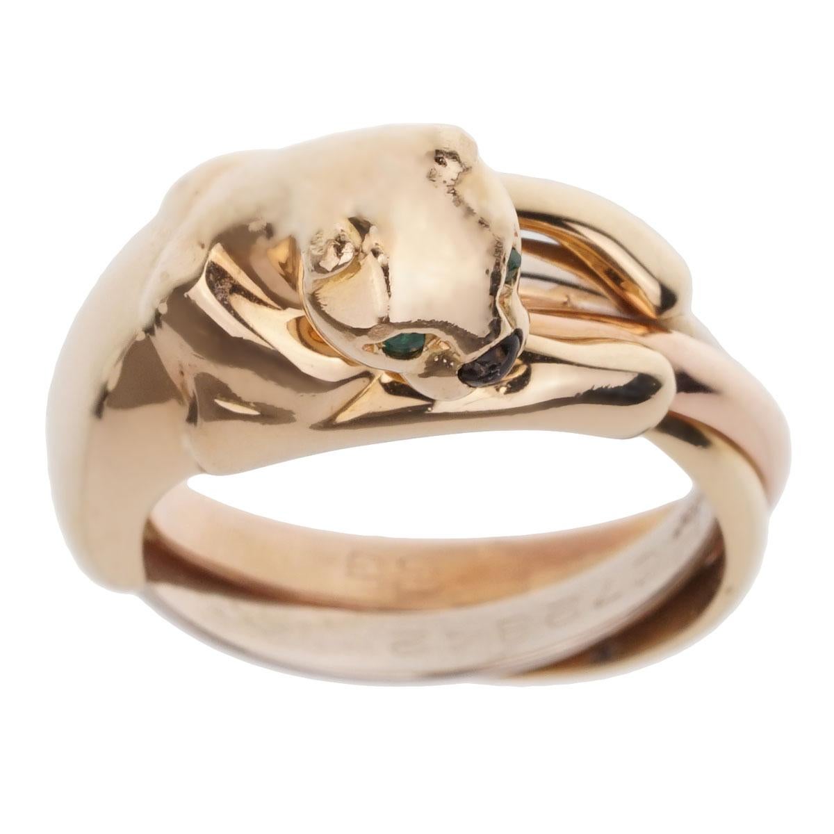 Cartier Panthere Trinity Tri Color Gold Ring at 1stDibs | cartier ...