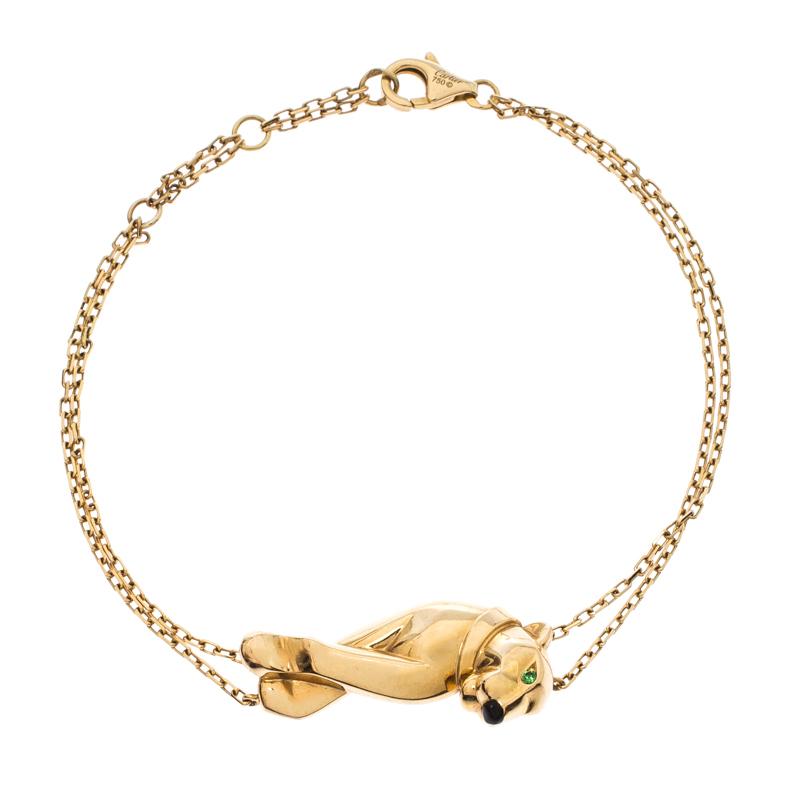 Well-crafted jewelry like this magnificent creation is hard to come by. These Panthère de Cartier bracelet carry the iconic Panther charm which has been a sign of recognition of the timeless brand for decades, making the creation all the more