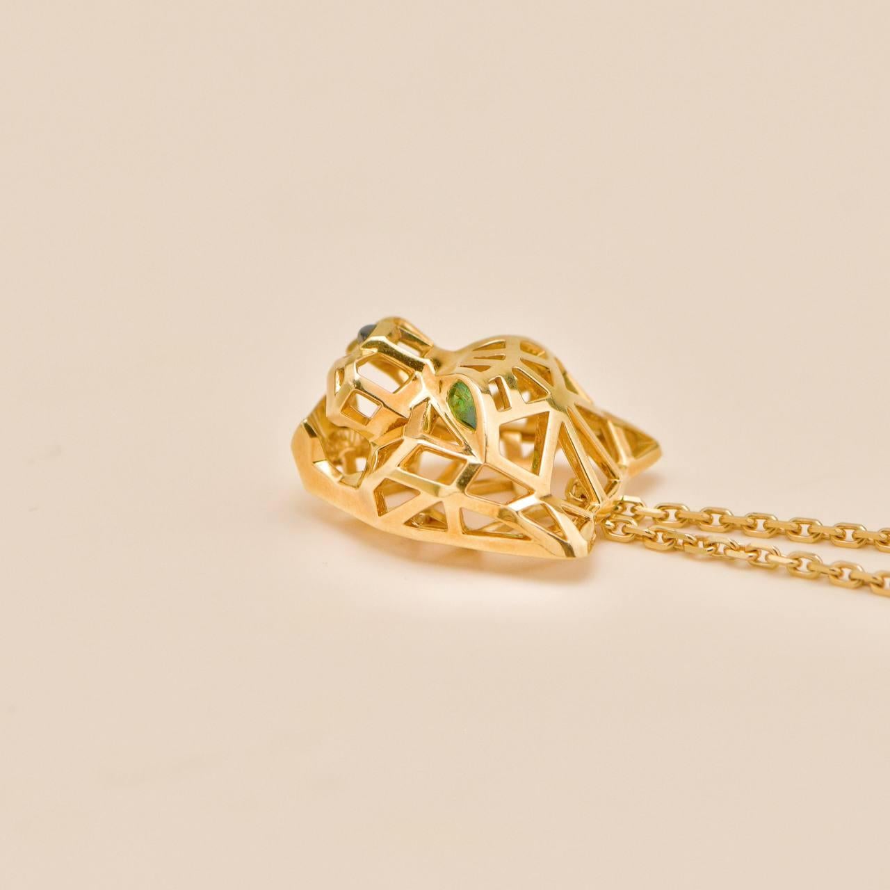 Collar Cartier Panthère Tsavorita Ónice Oro Amarillo 18K en venta 4