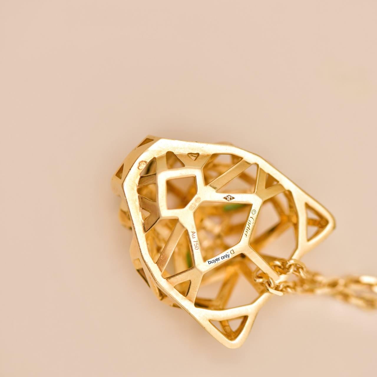 Collar Cartier Panthère Tsavorita Ónice Oro Amarillo 18K en venta 5