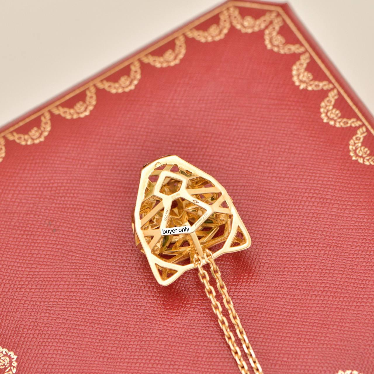 Collar Cartier Panthère Tsavorita Ónice Oro Amarillo 18K en venta 1