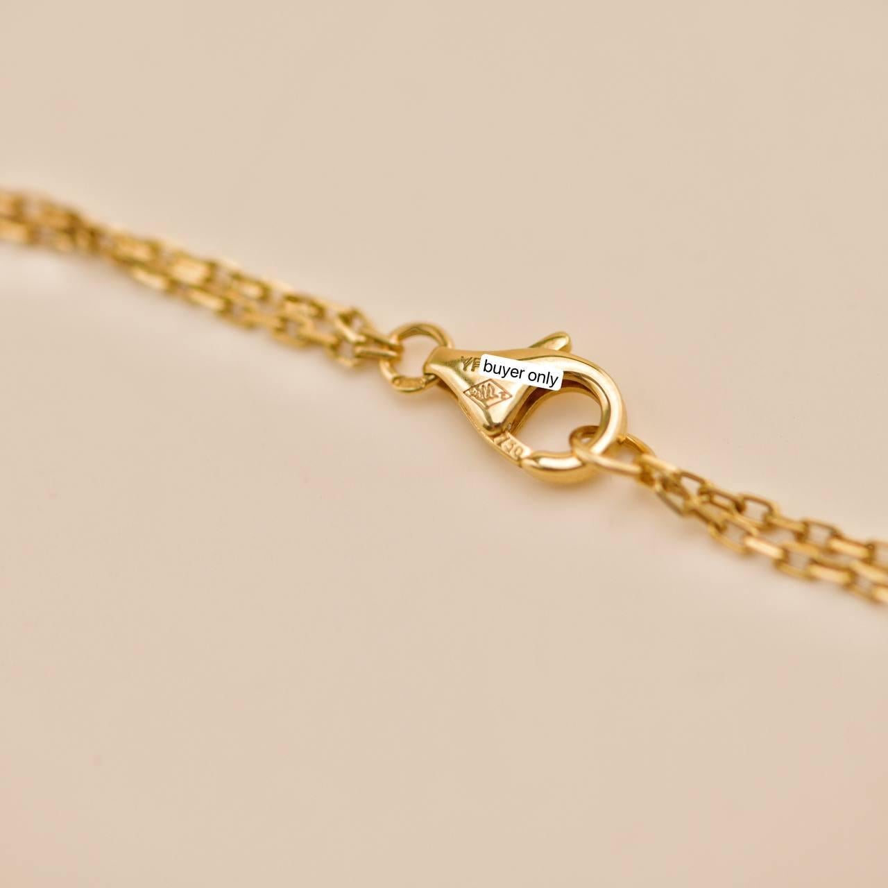 Cartier Panthère Tsavorit Onyx 18K Gelbgold Anhänger Halskette im Angebot 3