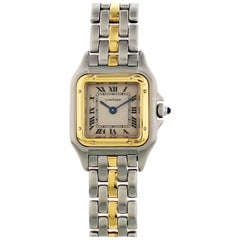 Cartier Panthere Two-Tone 18 Karat Yellow Gold 1120 Ladies Watch