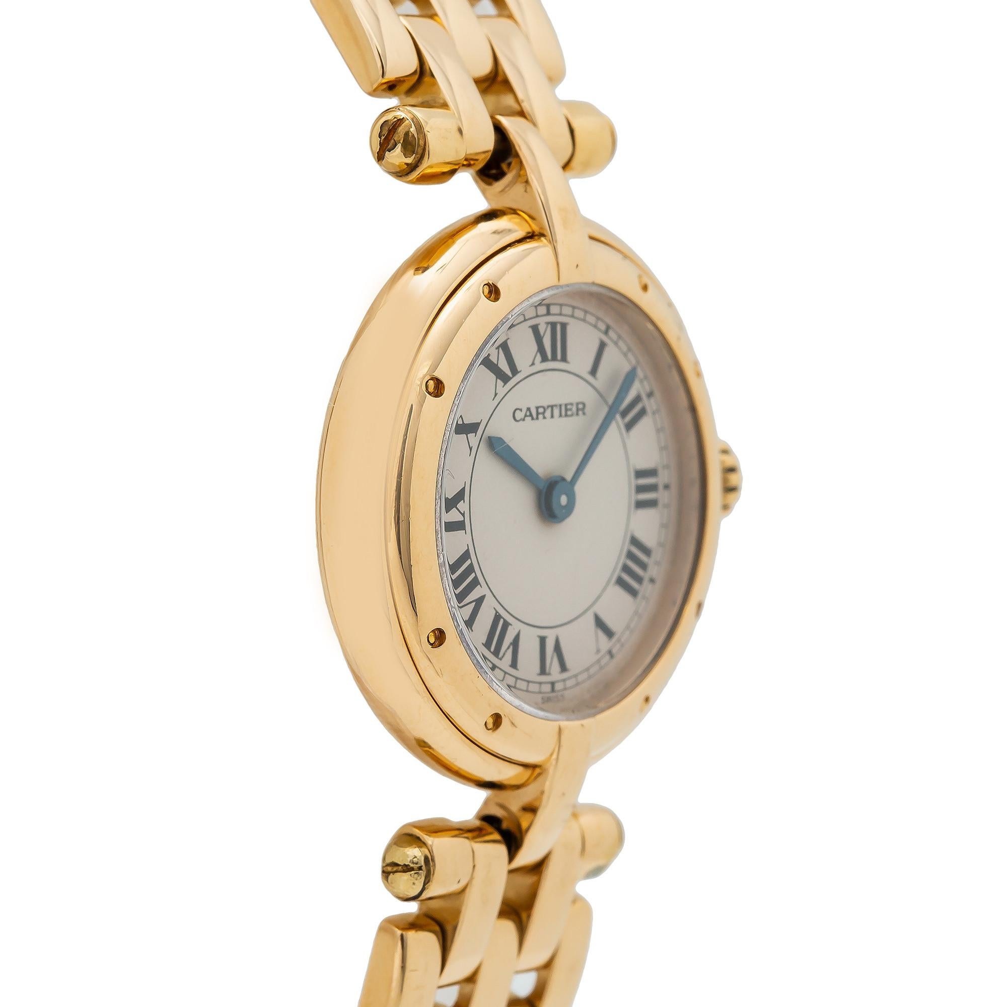 cartier round face watch