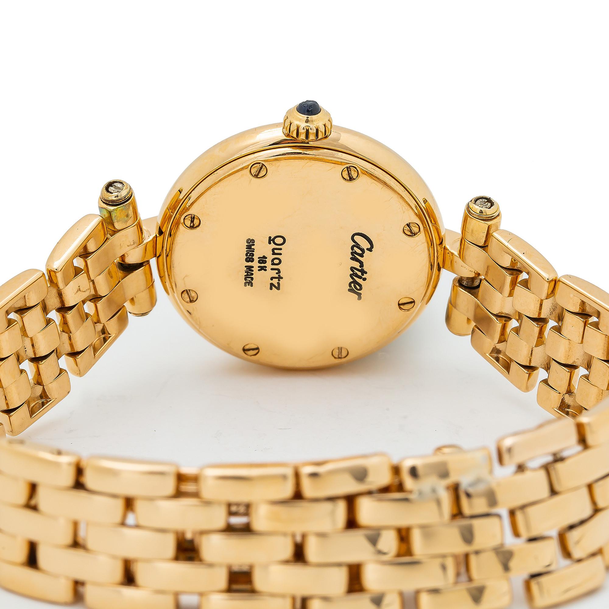 vintage cartier watch round face
