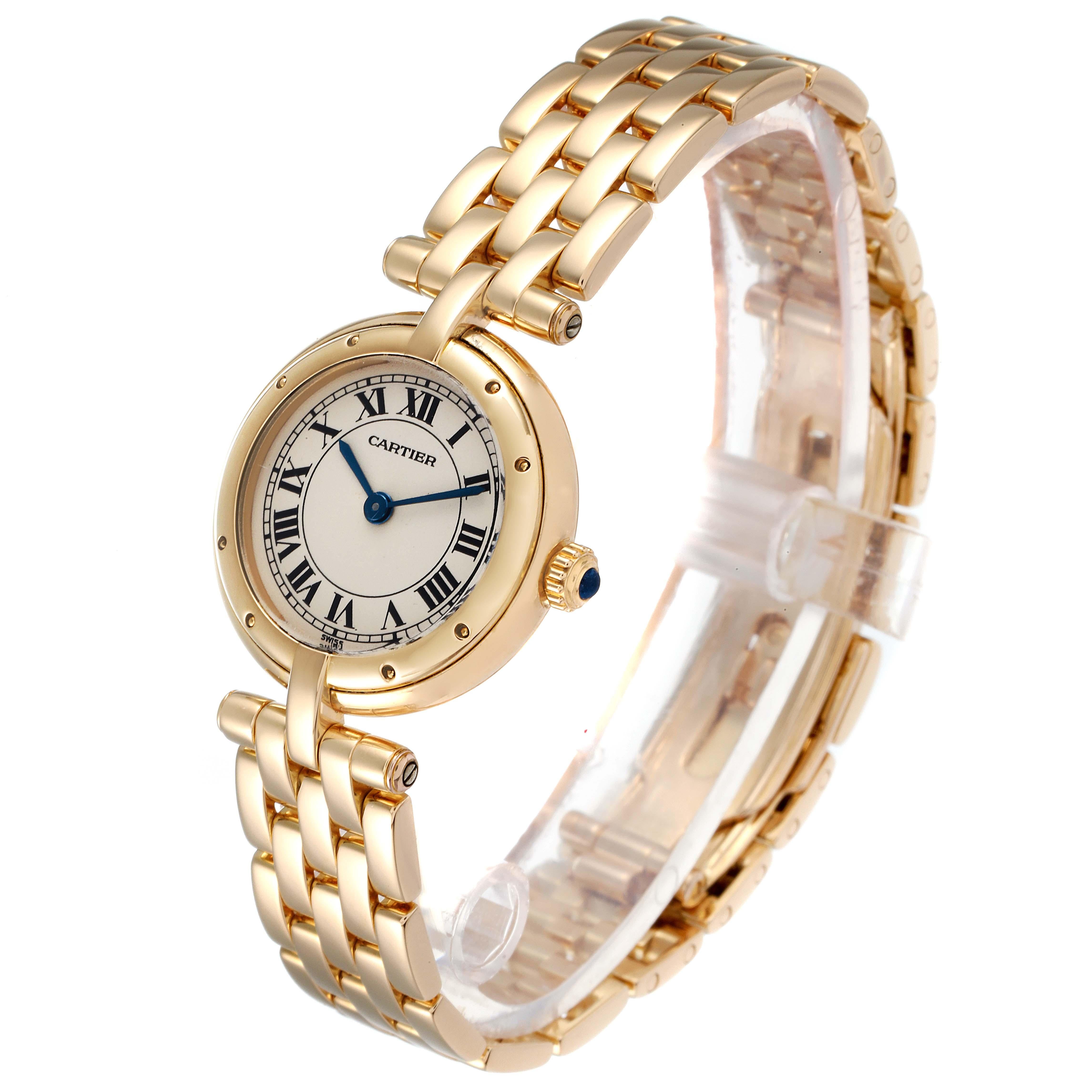 Cartier Panthere Vendome 18K Yellow Gold Ladies Watch 6692 In Excellent Condition For Sale In Atlanta, GA