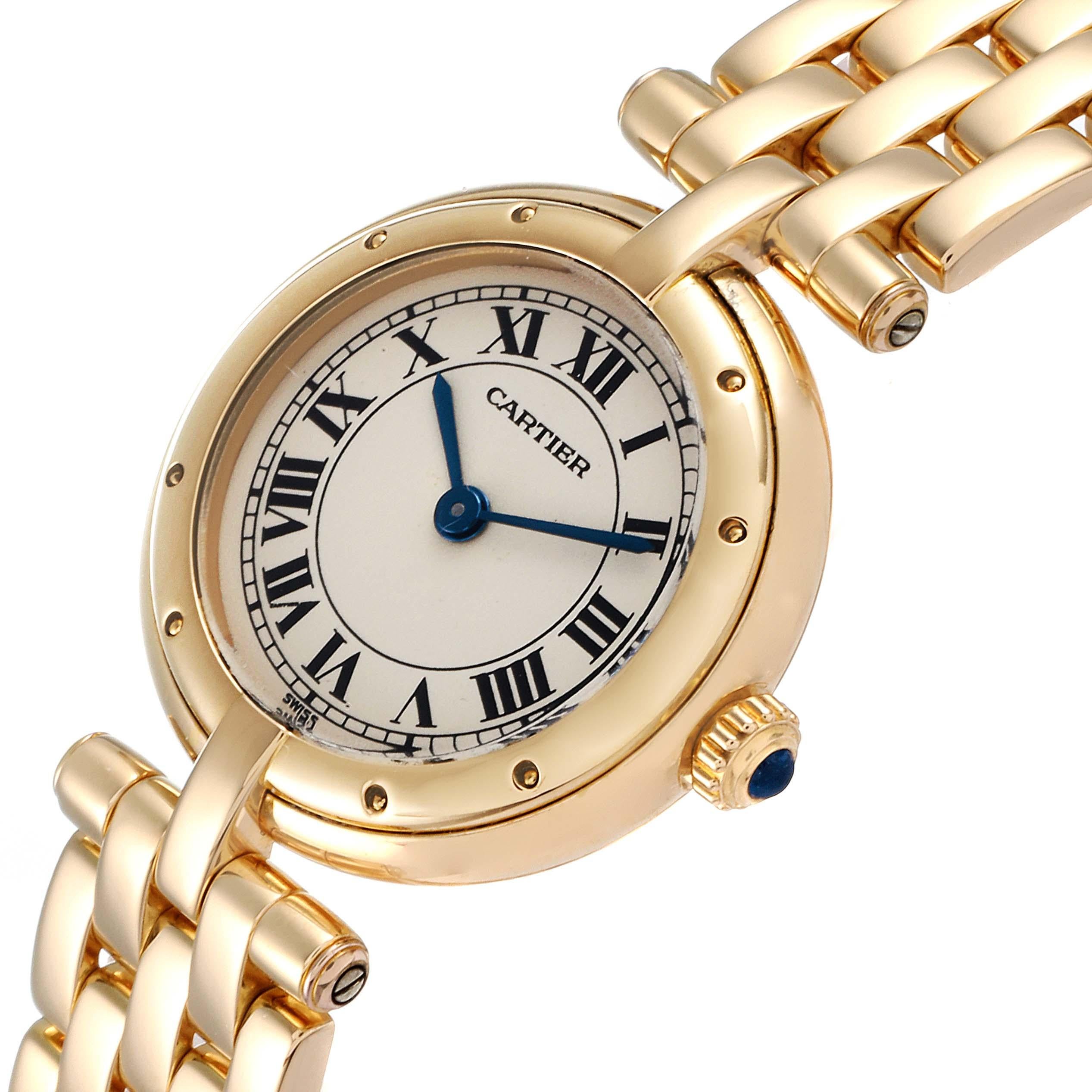 Cartier Panthere Vendome 18K Yellow Gold Ladies Watch 6692 In Excellent Condition For Sale In Atlanta, GA