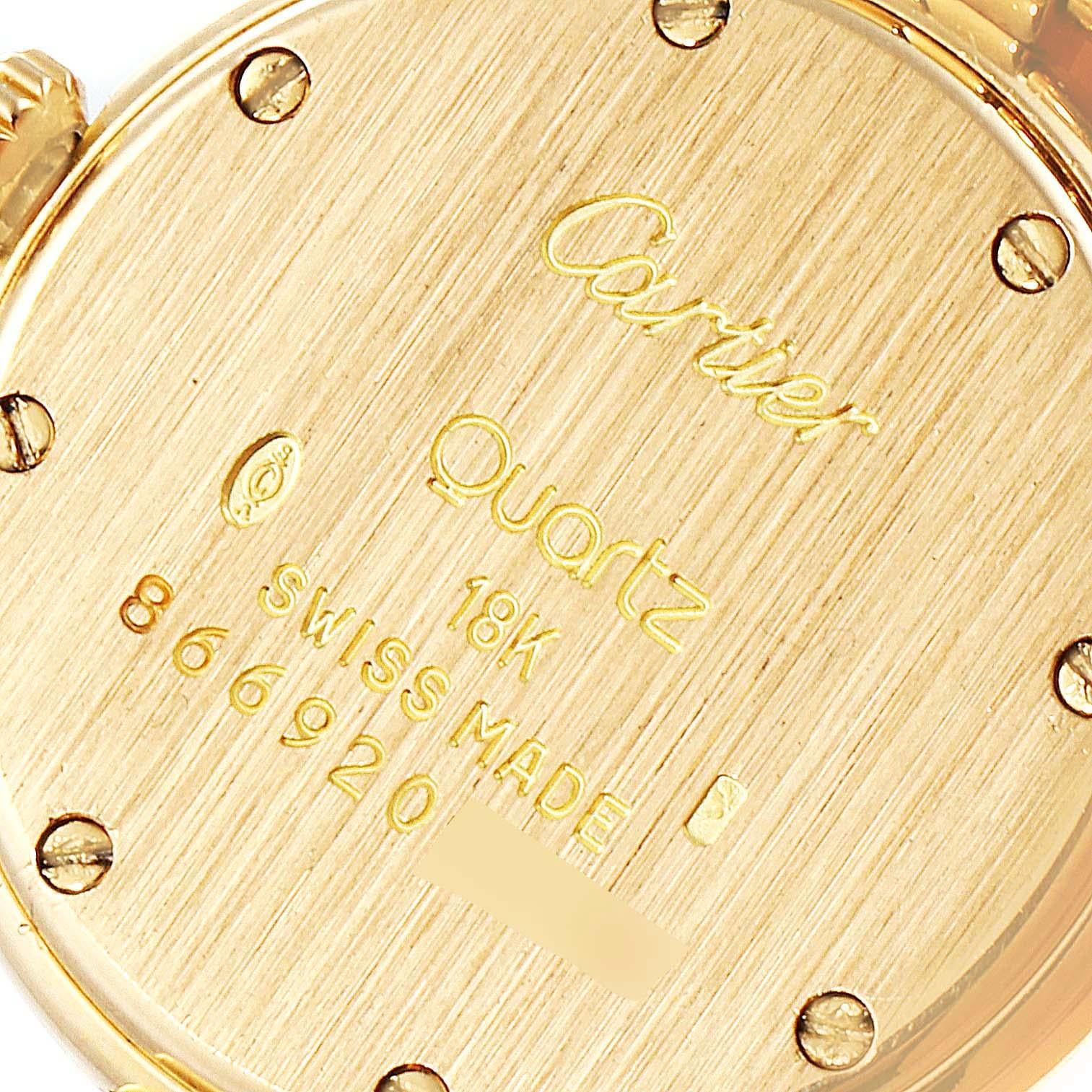 Cartier Panthere Vendome 18K Yellow Gold Ladies Watch 6692 For Sale 1
