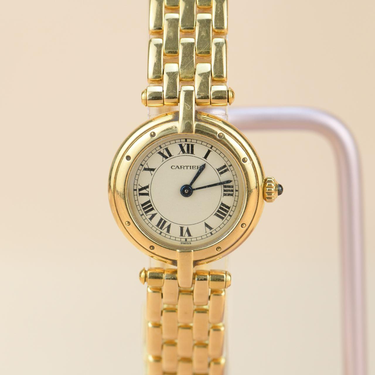 Dandelion Antiques Code:  AT-0992
Brand:  Cartier
Model:  Panthère
_________________________________________

Date:  Circa 2005
Gender:  Women/Unisex
_________________________________________

Condition: 
Case - Excellent
Bezel - Excellent
Crown -