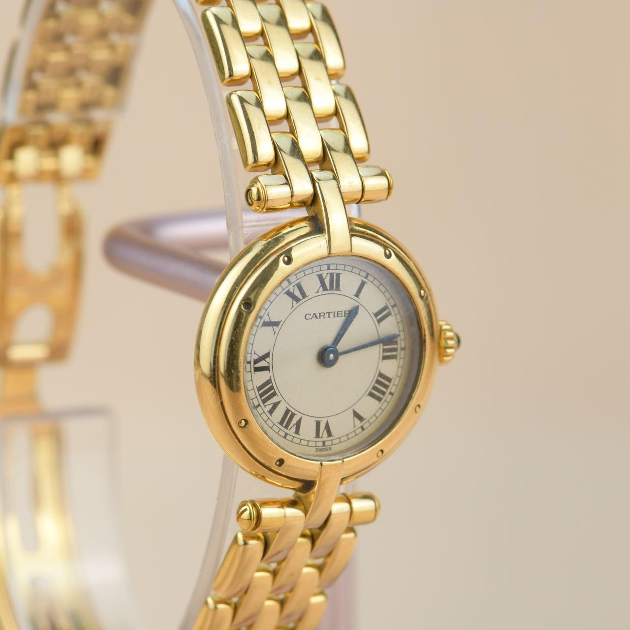 Cartier Panthere Vendome 18K Yellow Gold Quarz Watch In Excellent Condition In Banbury, GB