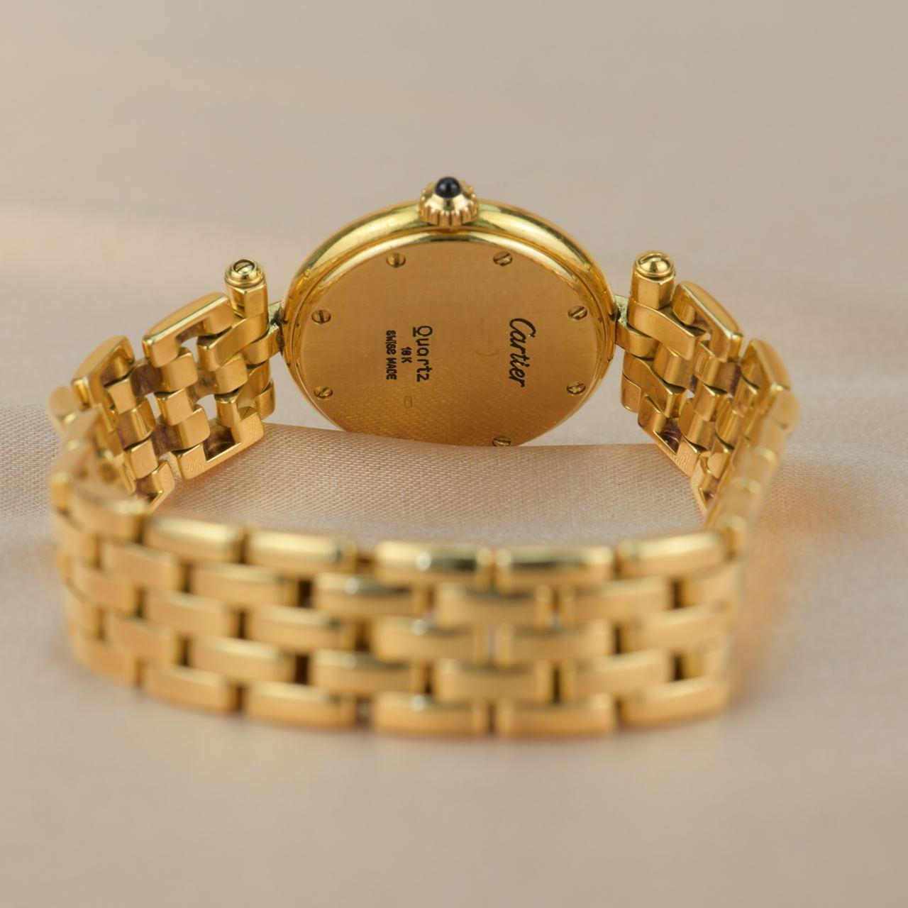 Women's or Men's Cartier Panthere Vendome 18K Yellow Gold Quarz Watch