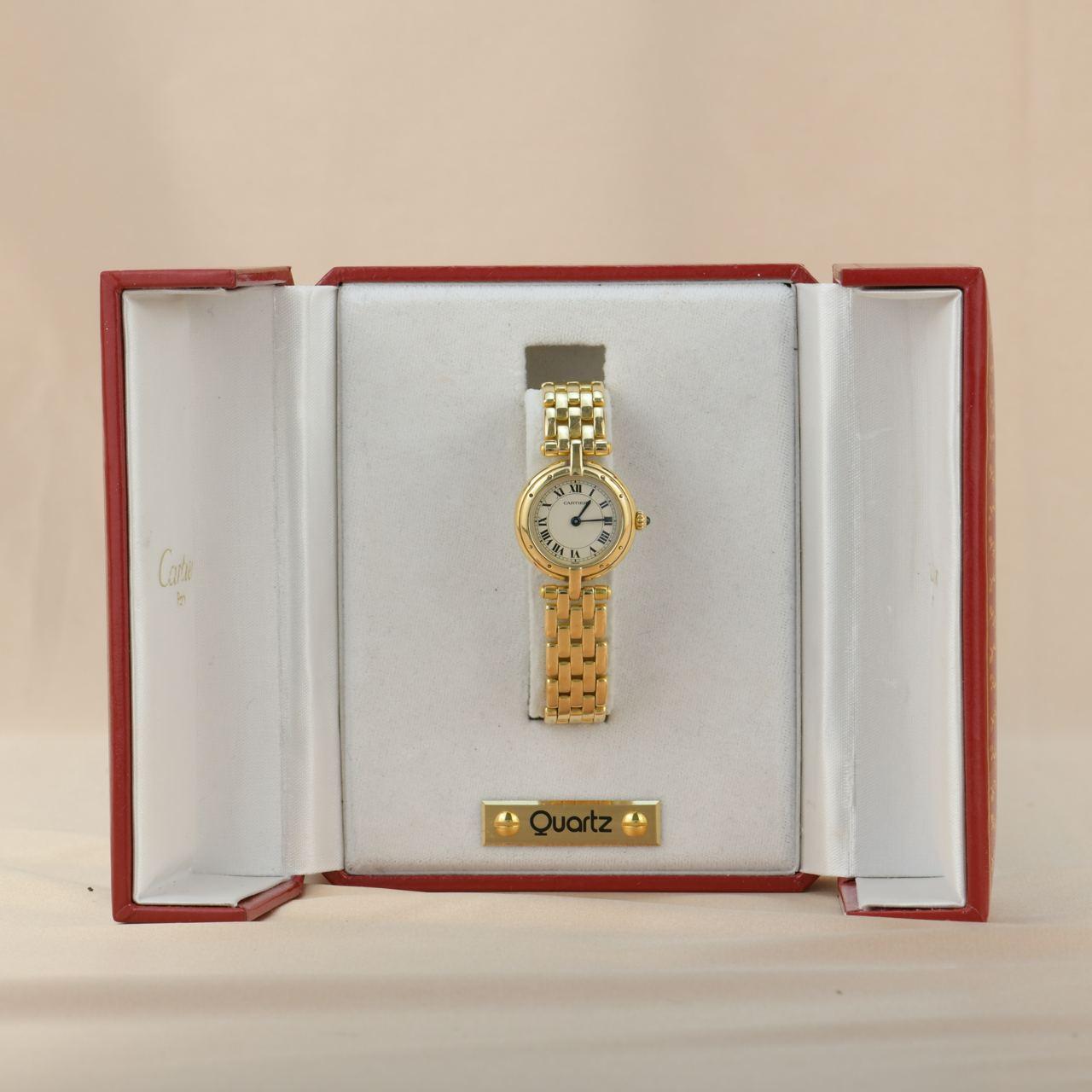 Cartier Montre Quarz Panthère Vendome en or jaune 18 carats 4