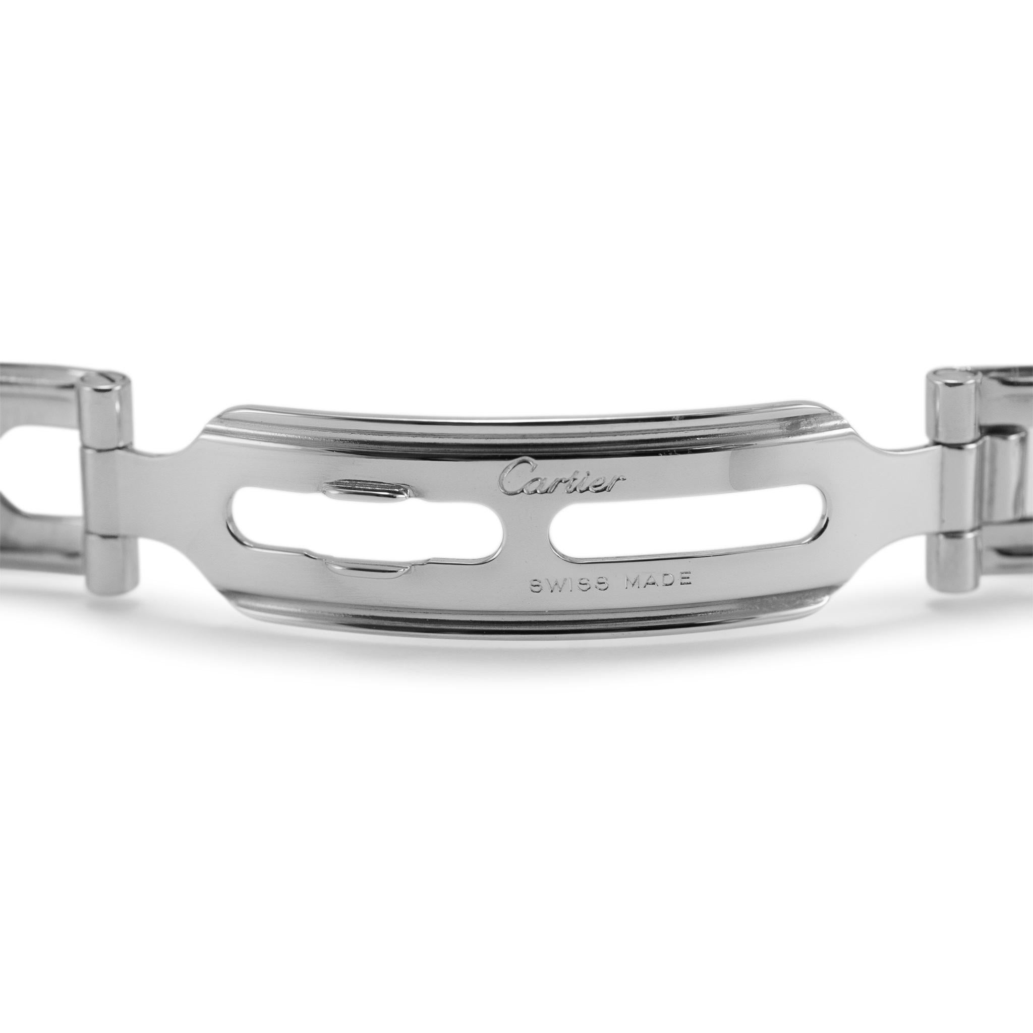 Cartier Panthere Vendome 24MM 1057920 Three Row Gelbgold & Stahl Damenuhr 3