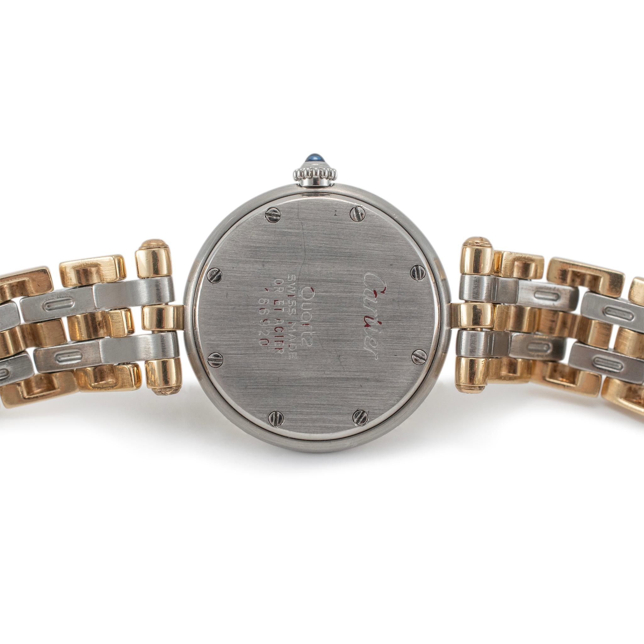 Cartier Panthere Vendome 24MM 166920 Dreireihige Damenuhr aus Gelbgold und Stahl 2