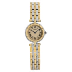 Cartier Panthere Vendome 18k Gold Steel Champagne Dial Ladies Watch 1057920