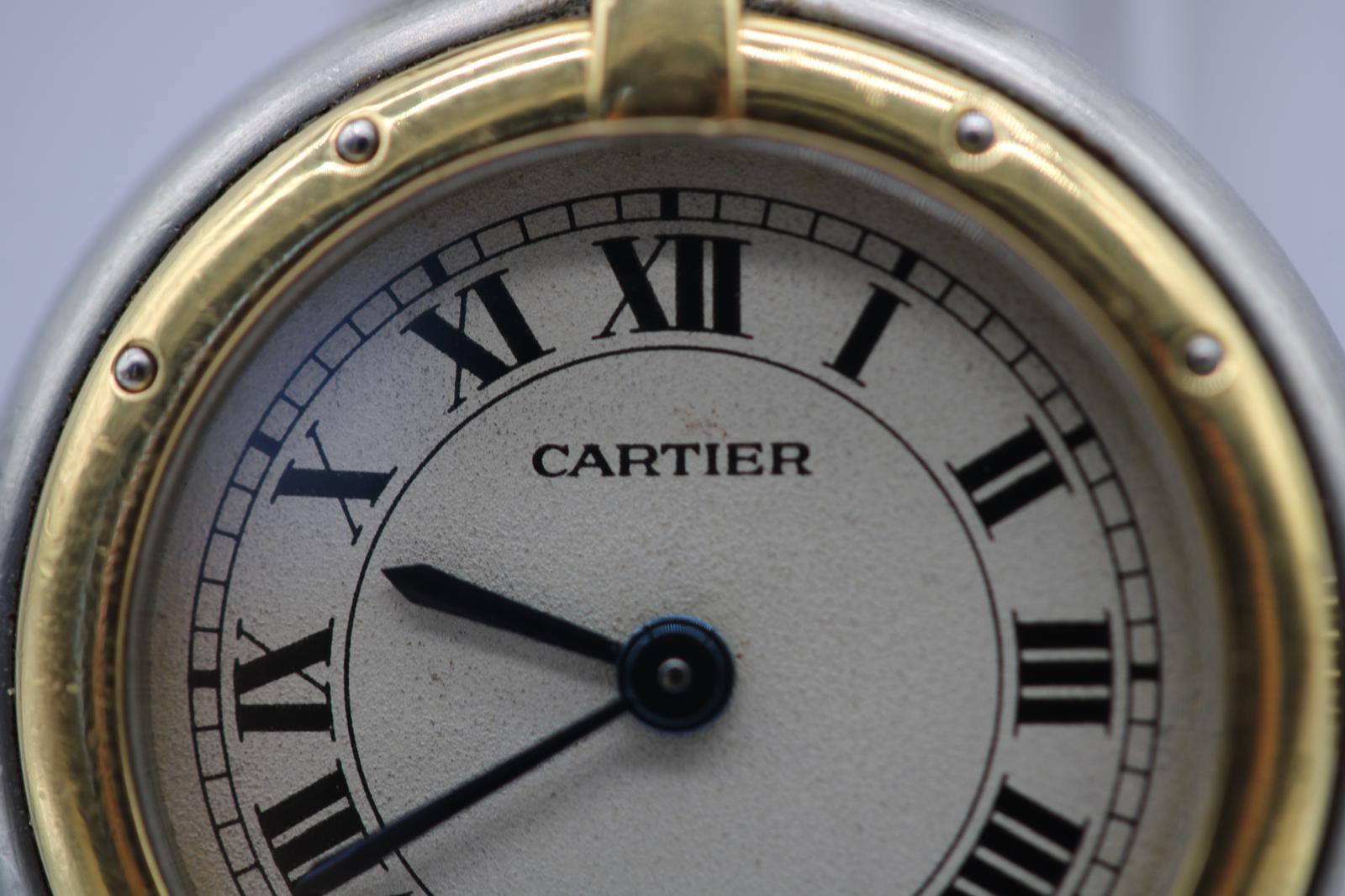 Cartier Panthère Vendôme 66920 Bracciale in acciaio e oro  Quadrante romano classico in vendita 6