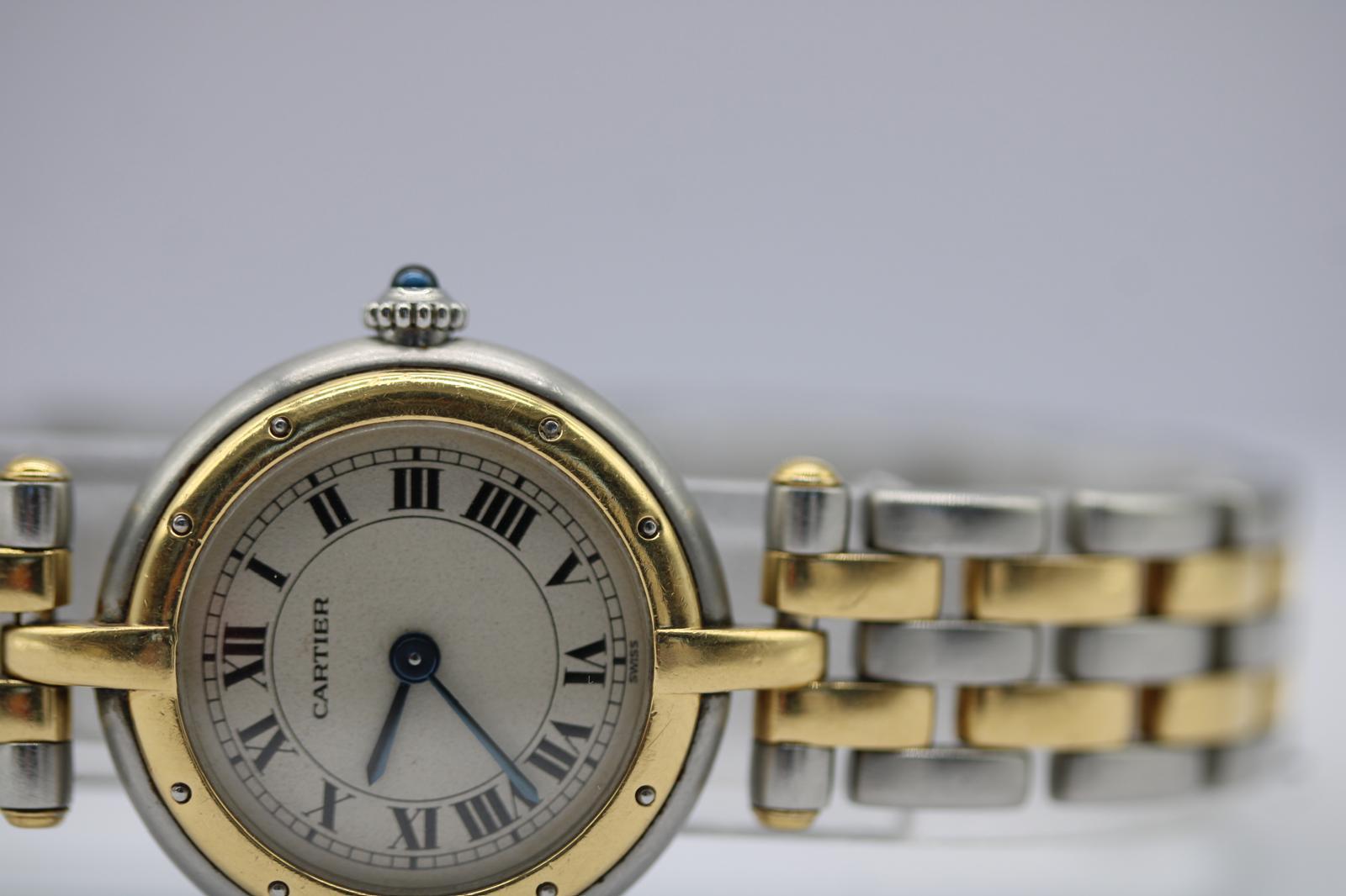 Cartier Panthère Vendôme 66920 Bracciale in acciaio e oro  Quadrante romano classico In condizioni buone in vendita a London, GB