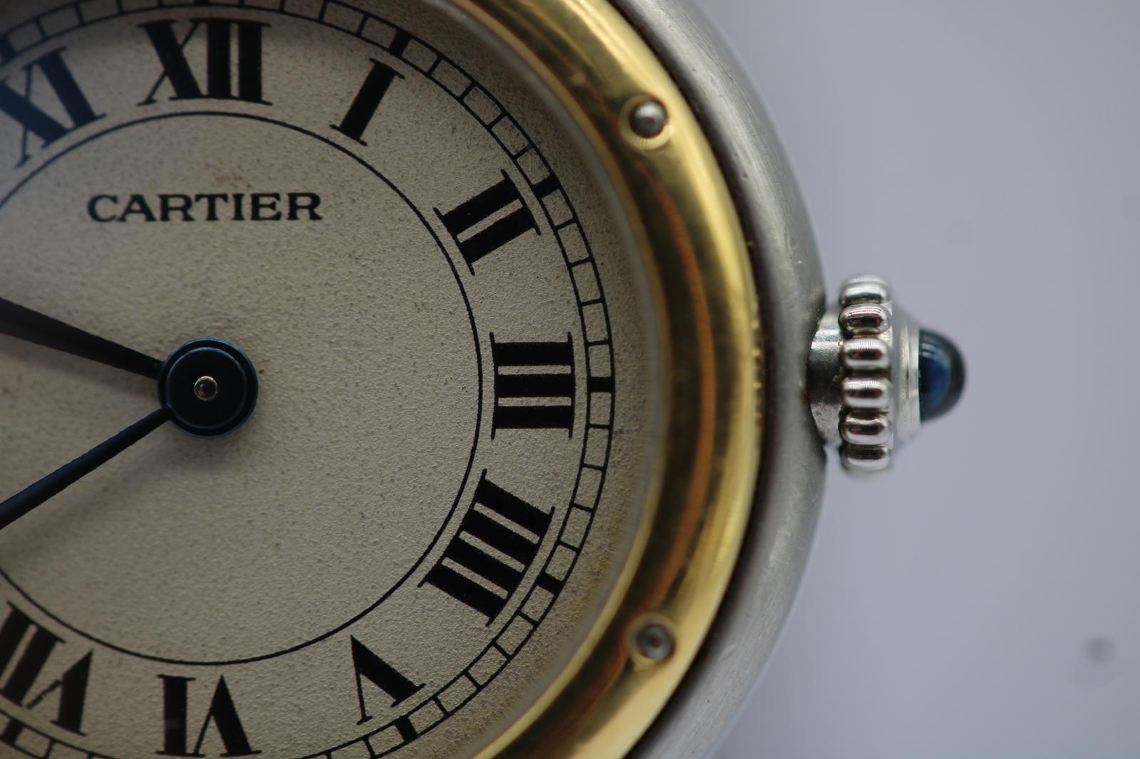 Cartier Panthère Vendôme 66920 Bracciale in acciaio e oro  Quadrante romano classico in vendita 5
