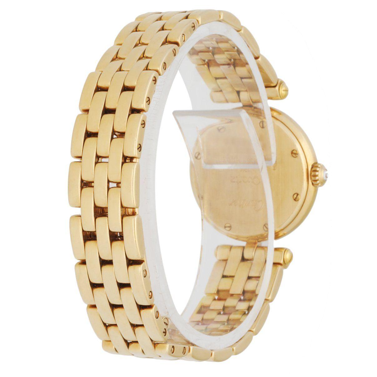 Cartier Panthere Vendome 8057916 18K Yellow Gold Diamond Ladies Watch In Excellent Condition In Great Neck, NY