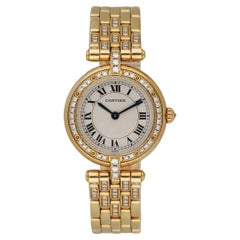 Cartier Panthere Vendome 8057916 Montre pour femme en or jaune 18 carats et diamants