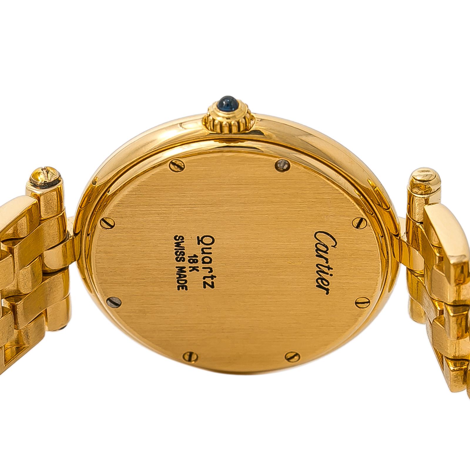 Cartier Panthere Vendome 883964 Womens Quartz Watch 18K Yellow Gold For Sale 1