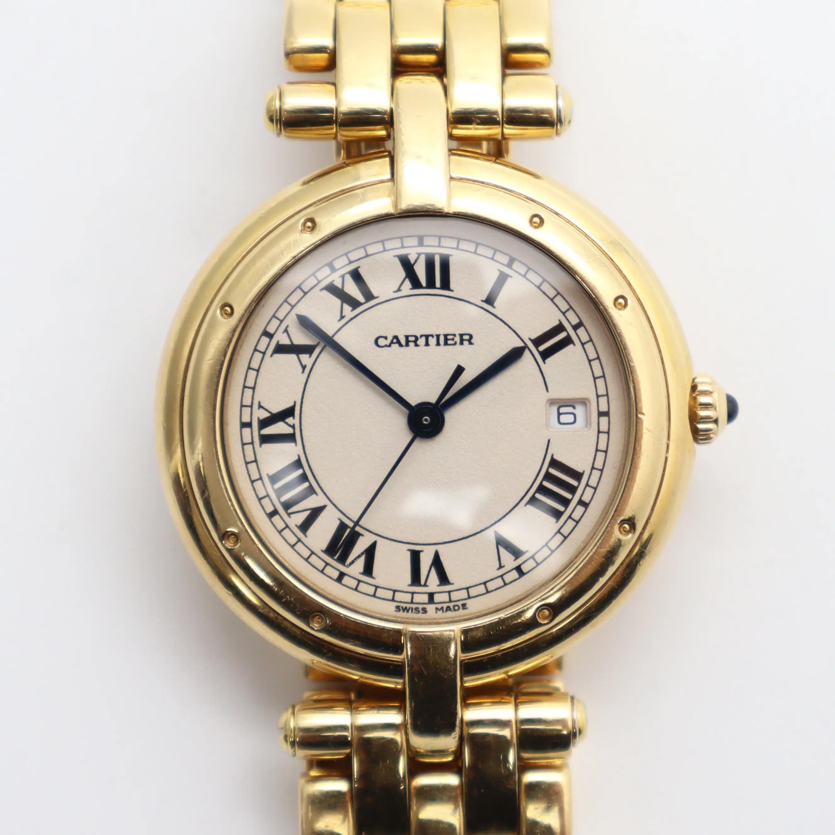 Cartier Panthere Vendome Midsize 18k Yellow Gold Silver Dial Ladies Watch 883964 4