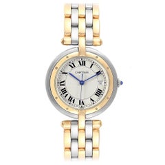 Vintage Cartier Panthere Vendome Midsize Steel Yellow Gold Ladies Watch 183964