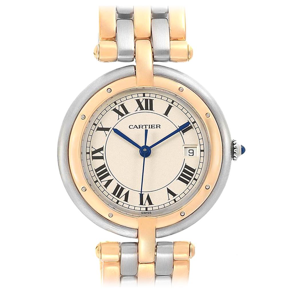 Cartier Panthere Vendome Midsize Steel Yellow Gold Ladies Watch 183964