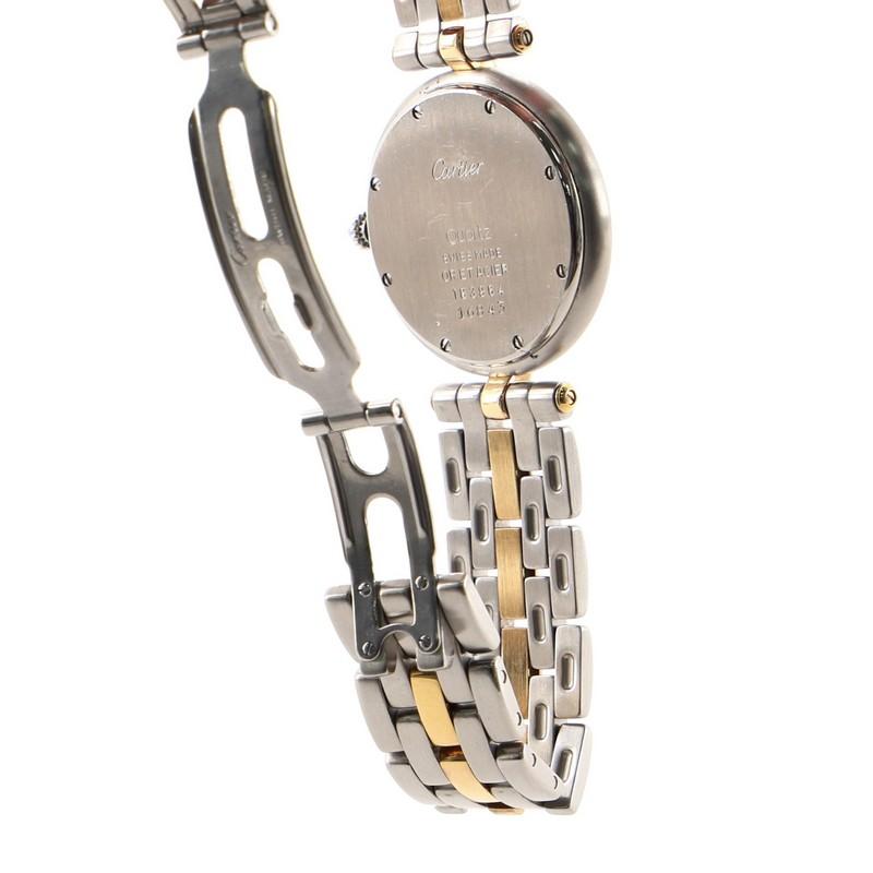 Women's or Men's Cartier Panthere Vendome Quartz Watch Stainless Steel and Yellow Gold 30