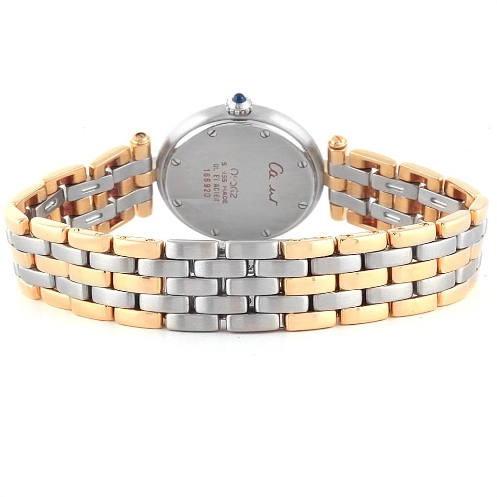 Cartier Panthere Vendome Three-Row Steel Yellow Gold Ladies Watch 166920 1