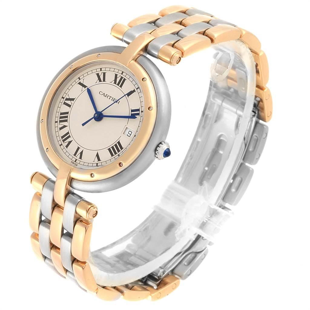 Cartier Panthere Vendome Three-Row Steel Yellow Gold Ladies Watch 183984 1