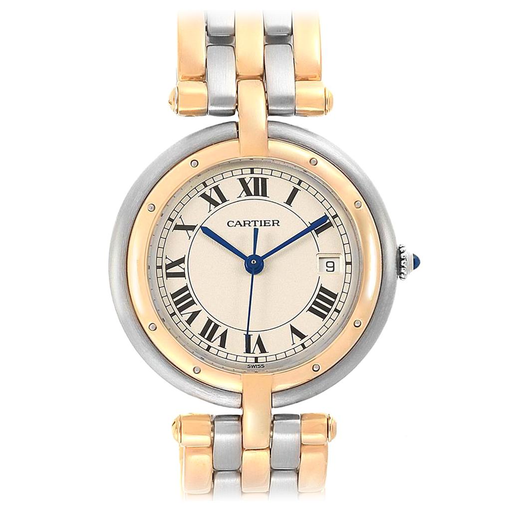 Cartier Panthere Vendome Three-Row Steel Yellow Gold Ladies Watch 183984