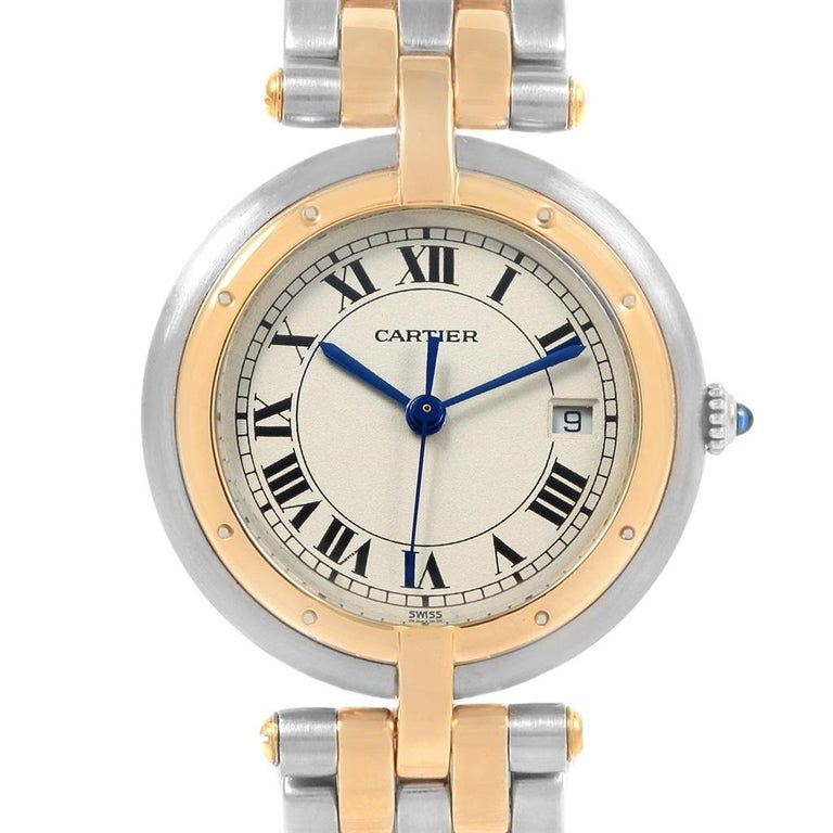 Cartier Panthere Vendome Two-Row Steel Yellow Gold Ladies Watch For ...