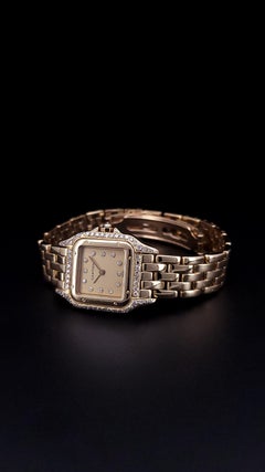 Cartier Panthere Vintage 18k Yellow Gold Circa 1990 Watch