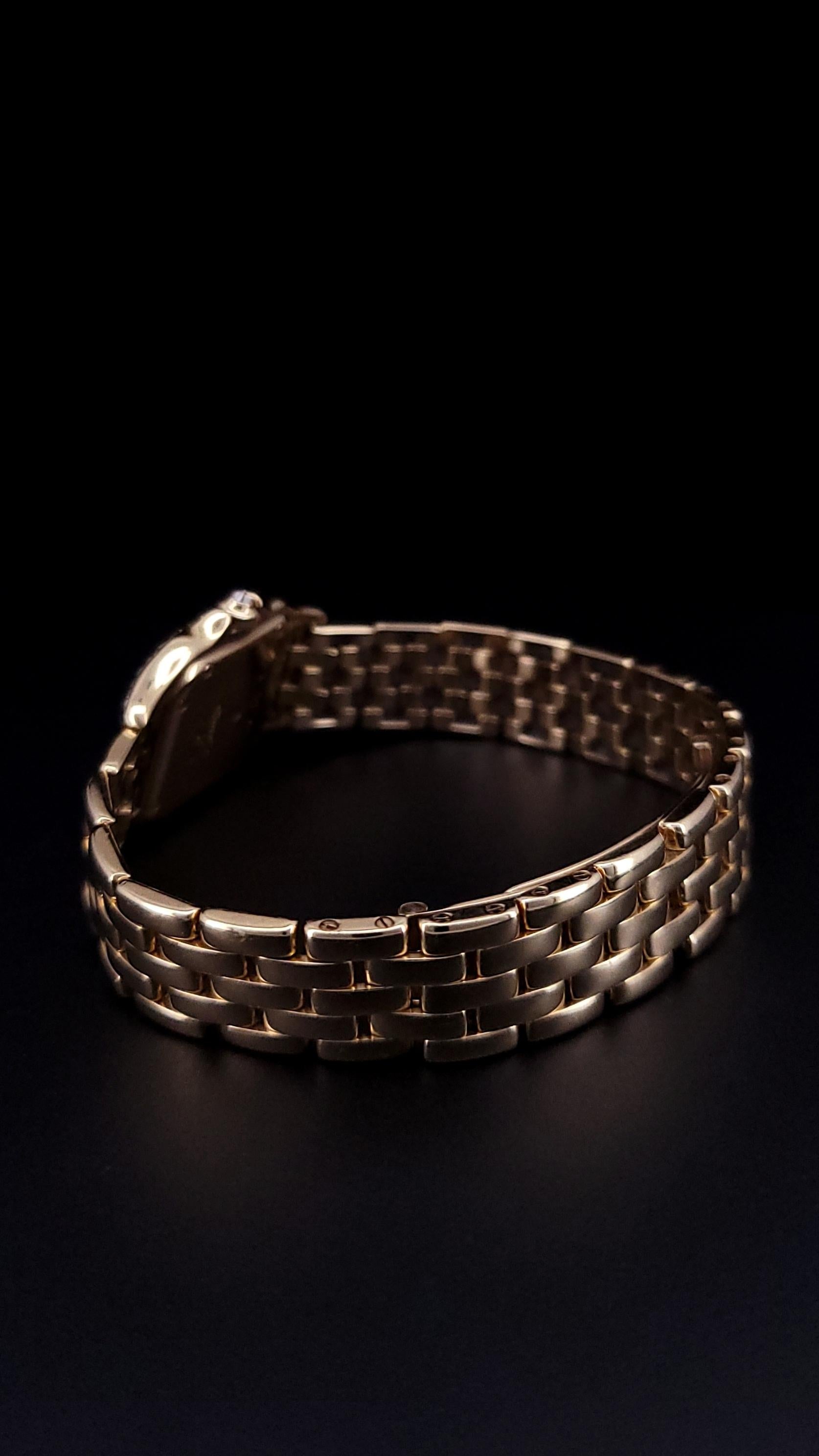 Cartier Panthere Vintage 18k Yellow Gold Circa 1990 Watch For Sale 2