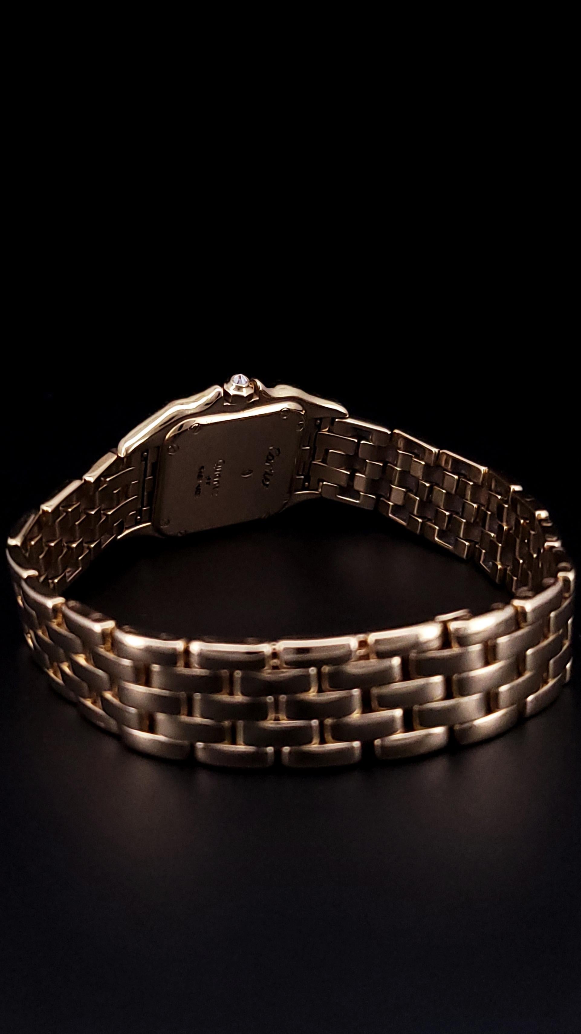 Cartier Panthere Vintage 18k Yellow Gold Circa 1990 Watch For Sale 4