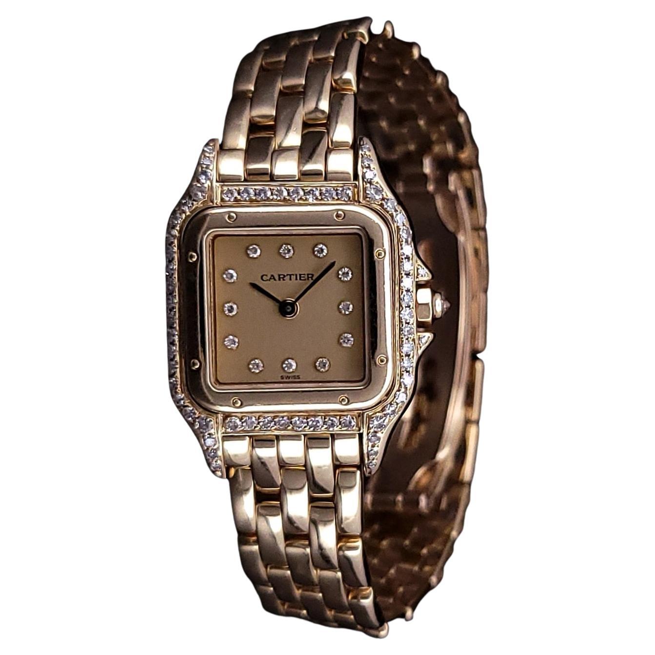 Orologio Cartier Panthere Vintage in oro giallo 18k Circa 1990