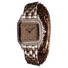 Montre Cartier Panthere Vintage en or jaune 18k Circa Vintage 1990