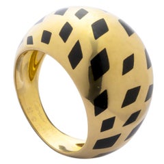 Cartier Panthere Vintage Bombe Cocktail Yellow Gold Ring