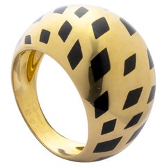 Cartier, bague cocktail bombée vintage Panthère en or jaune, taille 6