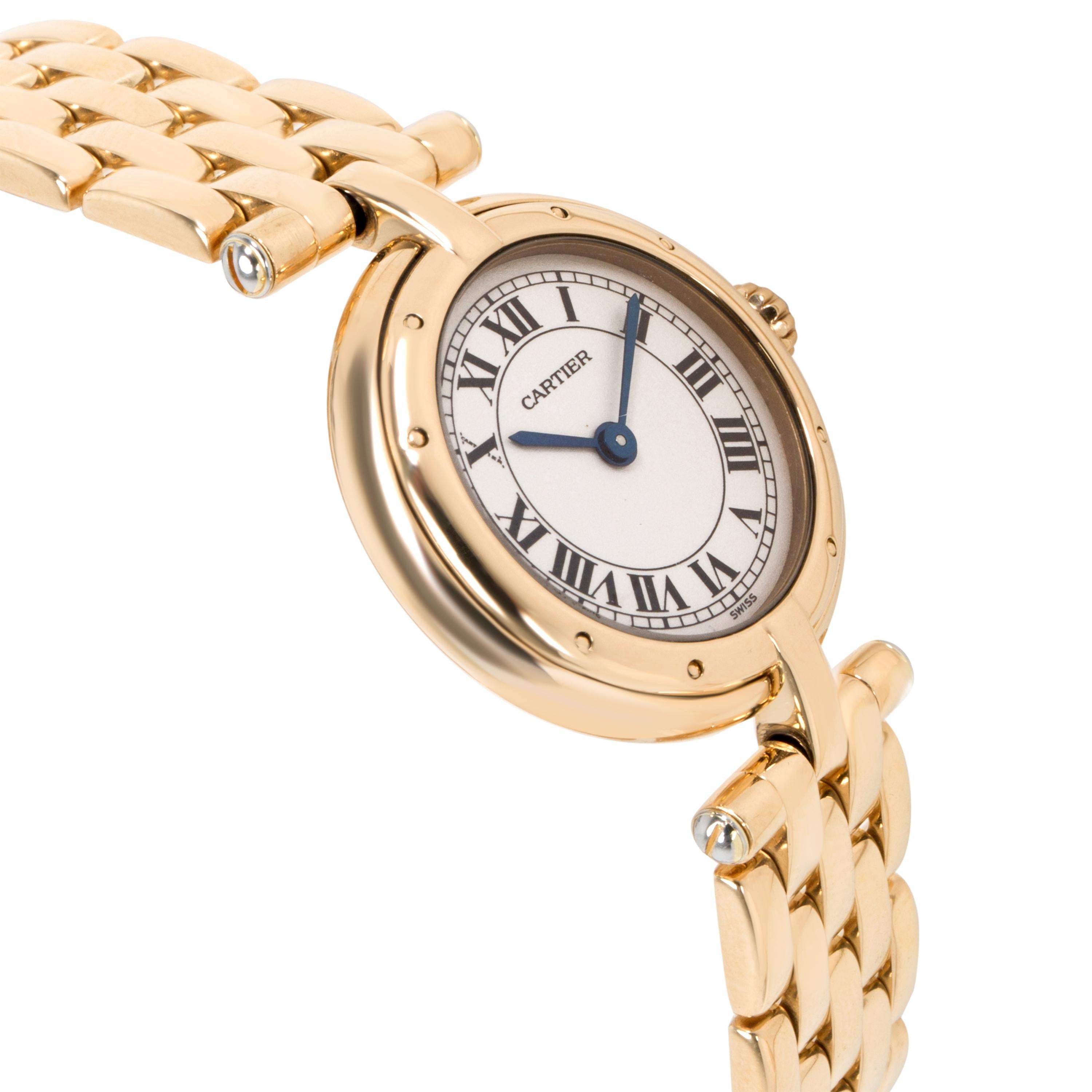 Cartier Panthere VLC 8057921 Women's Watch in 18 Karat Yellow Gold In Excellent Condition In New York, NY