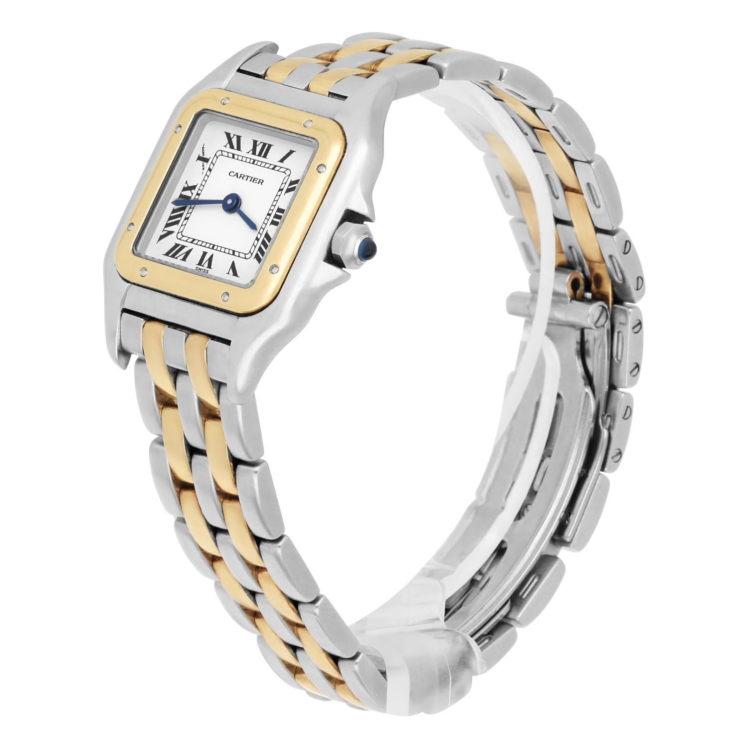 Women's Cartier Panthère W25029b6 Panthere Ladies 18k Yellow Gold And Stainless Steel For Sale