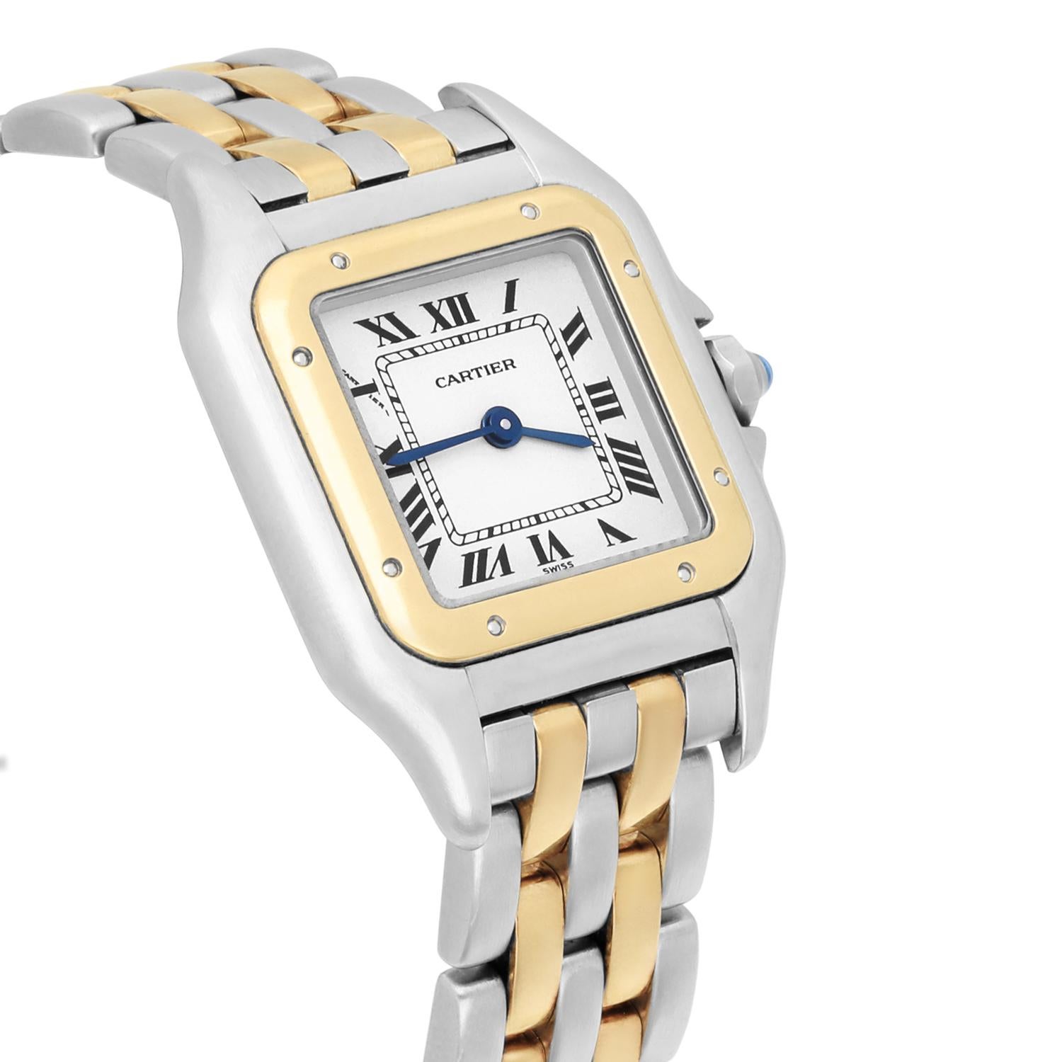 Cartier Panthère W25029b6 Panthere Ladies 18k Yellow Gold And Stainless Steel For Sale 1