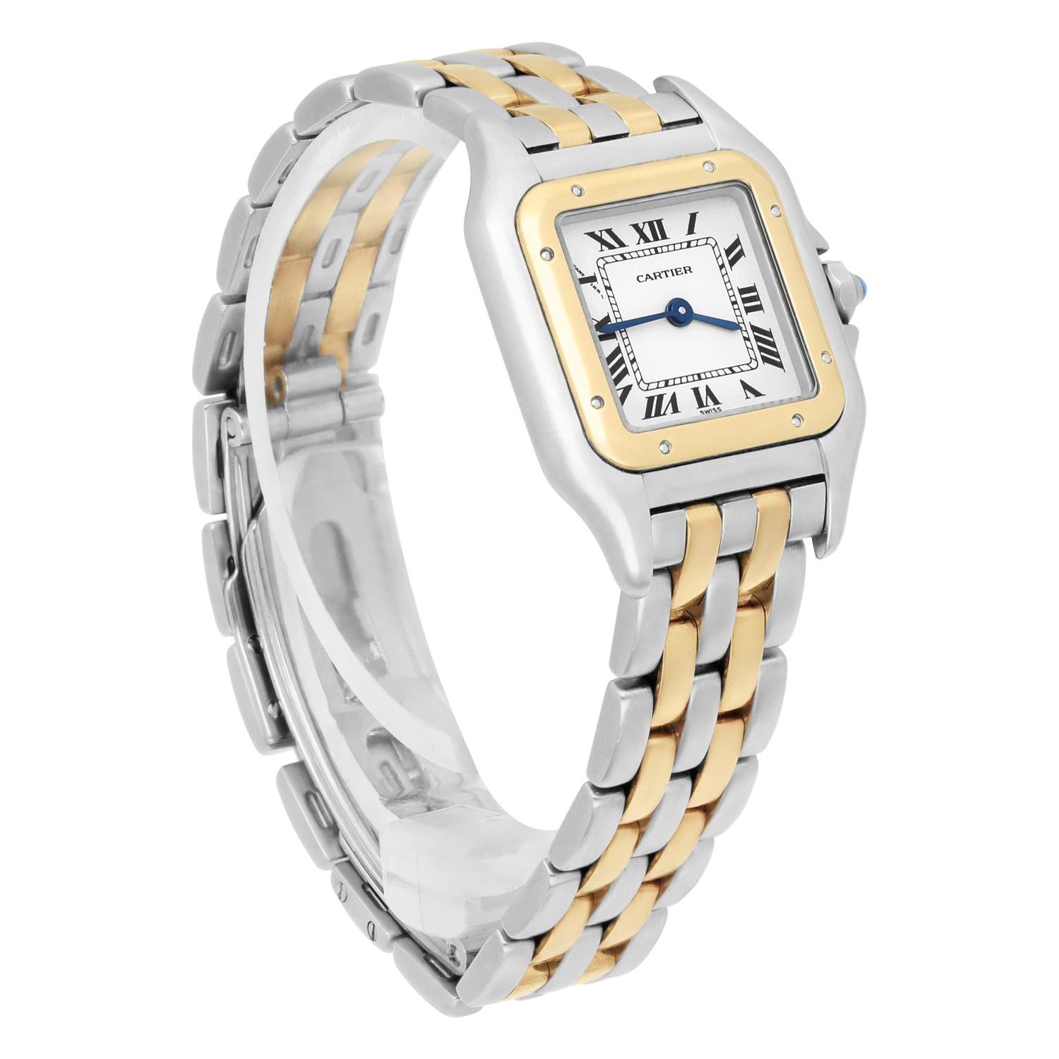 Cartier Panthère W25029b6 Panthere Ladies 18k Yellow Gold And Stainless Steel For Sale 2