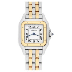 Retro Cartier Panthère W25029b6 Panthere Ladies 18k Yellow Gold And Stainless Steel 