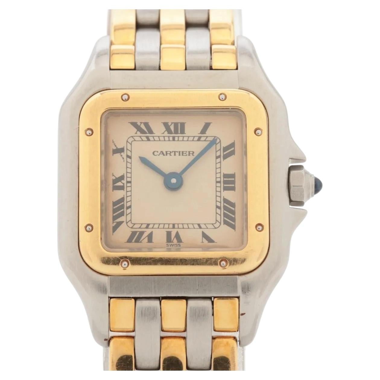 Cartier Panthere W25029B8 Three Rows Ladies Watch Box & Papers For Sale