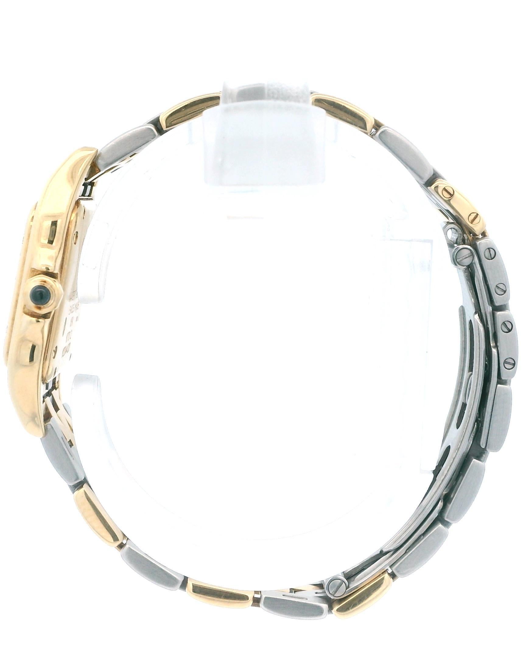 Women's or Men's Cartier Panthere W25040L6 Two Tone V-Link Ladies Watch