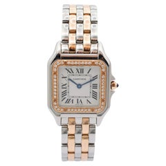 Cartier Panthere W3PN0007 4119 29MM Diamond Rose Gold & Stainless Steel Watch